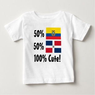 Camiseta Dominican 100% do Ecuadorian 50% de 50% bonito
