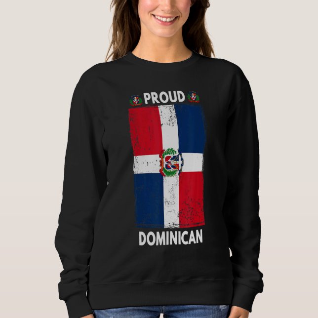 Camiseta Dominican Republic Flag For Men & Proud Dominican  (Frente)
