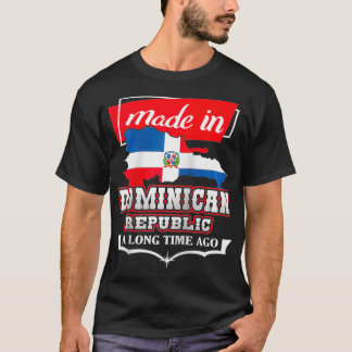 Camiseta Dominican Republic Long Ago  Country Flag  DR Nati