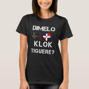 Camiseta Dominicana Flag Rd República Dominicana Heartbeat