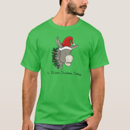 Camiseta Dominick o asno italiano do Natal