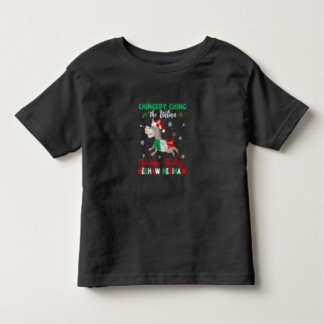 Camiseta Dominick O Donkey Italiano De Natal (Frente)