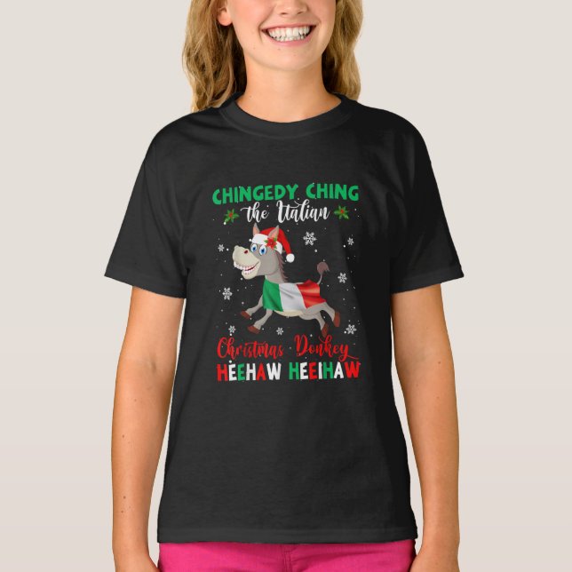 Camiseta Dominick O Natal Donkey Italiano Donkey Chris (Frente)