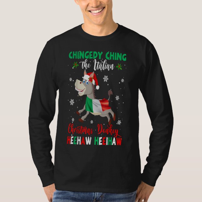 Camiseta Dominick The Christmas Donkey-Italiano (Frente)