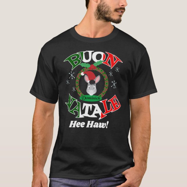 Camiseta Dominick the Donkey Italian Christmas Song Essenti (Frente)