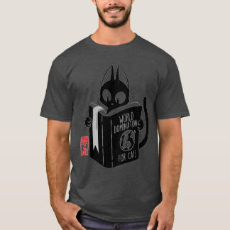 Camiseta Domínio mundial para gatos, gata amiga