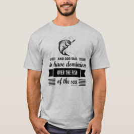 Camiseta Domínio sobre os peixes do mar