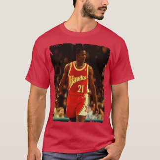 Camiseta Dominique Wilkins Vintage Design De Basquete 3