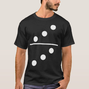 Camiseta Domino 3 E 3 Correspondendo Figurinos De Halloween
