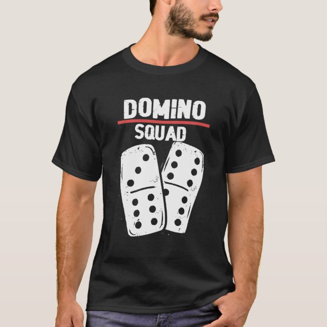 Camiseta Domino Squad Dominoes Bones Jogador Domino (Frente)