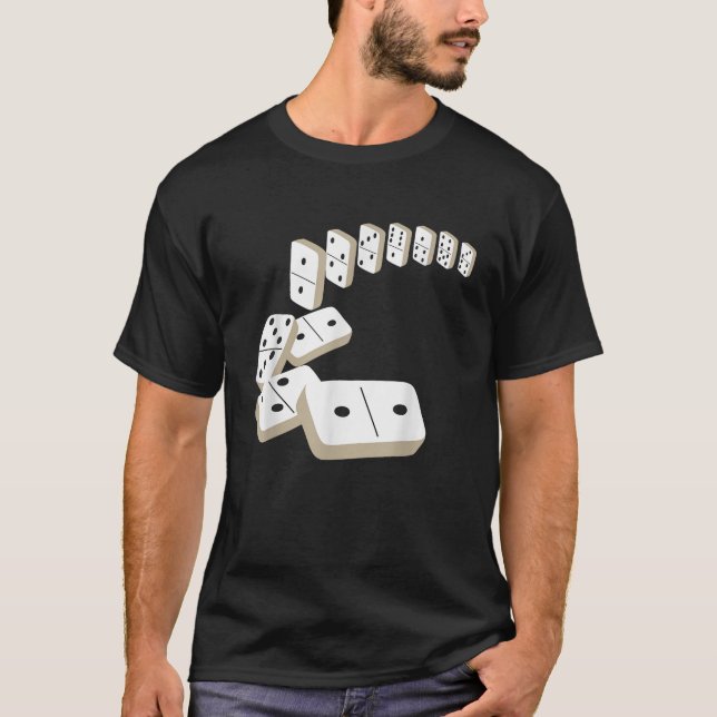 Camiseta Dominoes Azulejos Jogador Domino Dominoes Lover (Frente)