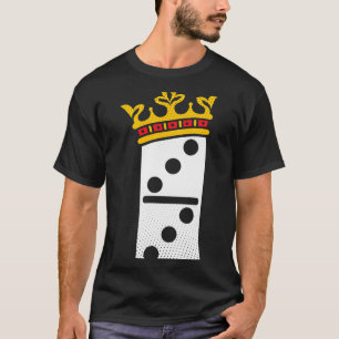 Camiseta Dominoes King domina o presente do jogador 1