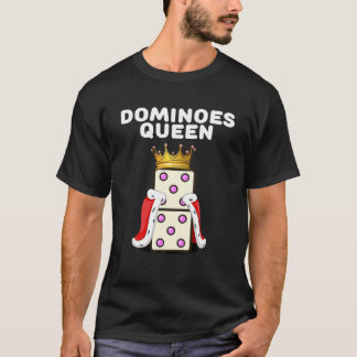 Camiseta Dominoes Queen | Womens Domino Player | Girls Domi