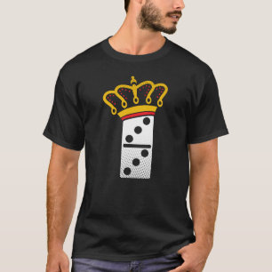 Camiseta Dominoes rainha - dom dos jogadores dominó