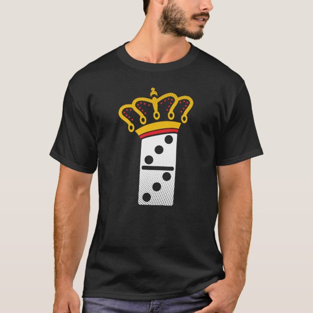 Camiseta Dominoes rainha - dom dos jogadores dominó (Frente)