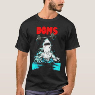Camiseta DOMS Shark Gym Malhação Elevação de Peso