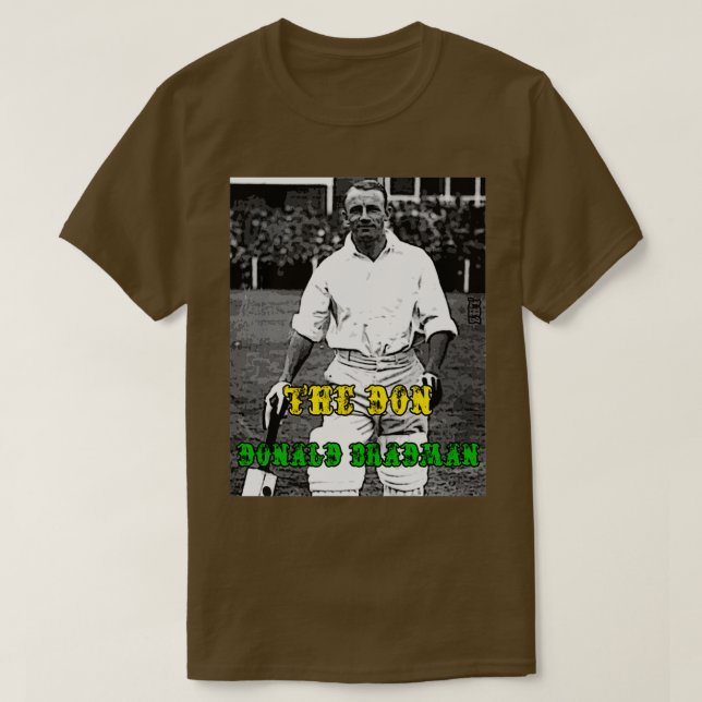 Camiseta Don Bradman Cricket 2 (Frente do Design)