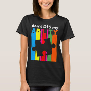 Camiseta Don Dis Minha Habilidade Autismo Consciência