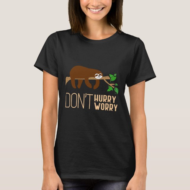 Camiseta Don Hurry Don Preocupa-Se Com A Lama Dos Animais (Frente)