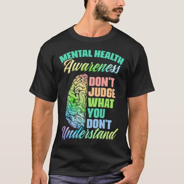 Camiseta Don Judge Mental Illness Support Mental Health Awa (Frente)