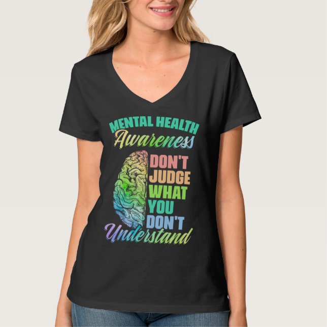 Camiseta Don Judge Mental Illness Support Mental Health Awa (Frente)