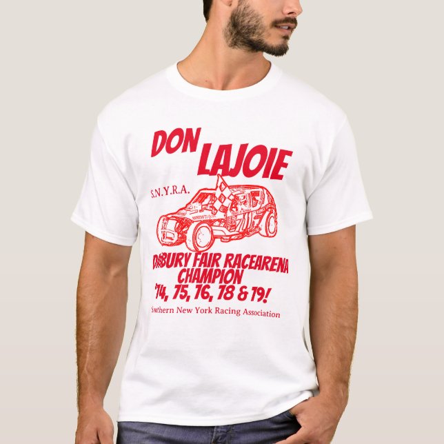 Camiseta Don LaJoie 1-Sided Tee Danbury Racearena Champion! (Frente)