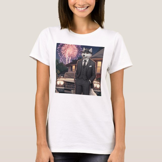 Camiseta Don Lupo Canino "4 de Julho"    (Frente)