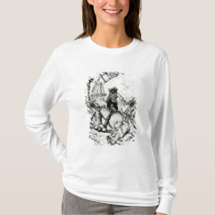 Camiseta Don Quixote e os moinhos de vento
