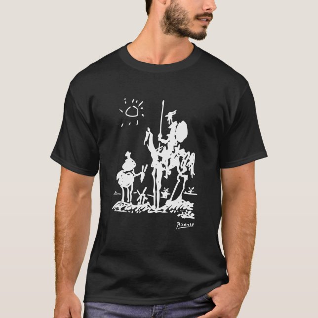 Camiseta Don Quixote Trabalho de arte (Frente)