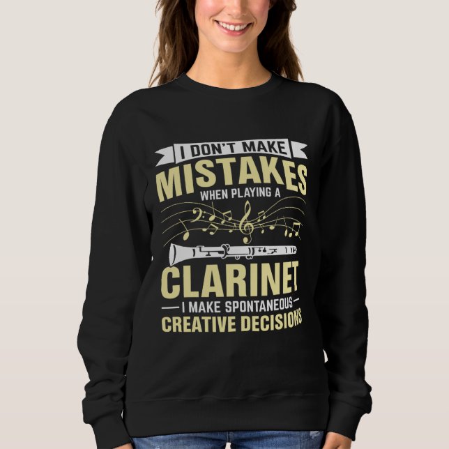 Camiseta Don t Make Mistakes Playing a Clarinet Creative De (Frente)