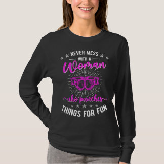 Camiseta Don t Mess With A Woman Kickboxing Kickboxer