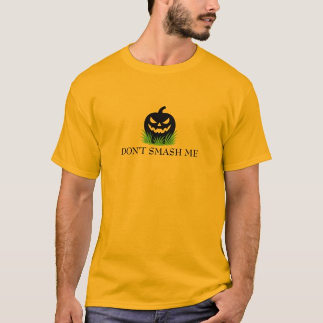 Camiseta Don’t Smash Me Pumpkin Gadsden Flag Parody (Frente)