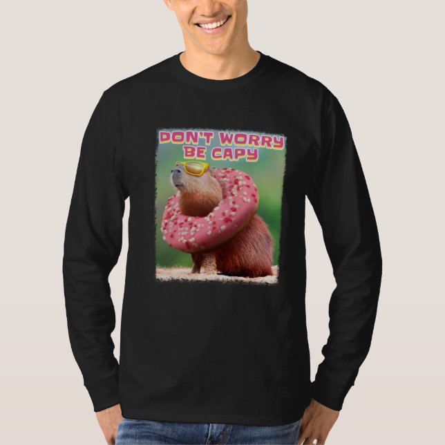 Camiseta Don t Worry Be Capy Capybara (Frente)