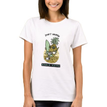 Don’t Worry Beach Happy – Funny Pineapple Surfer S