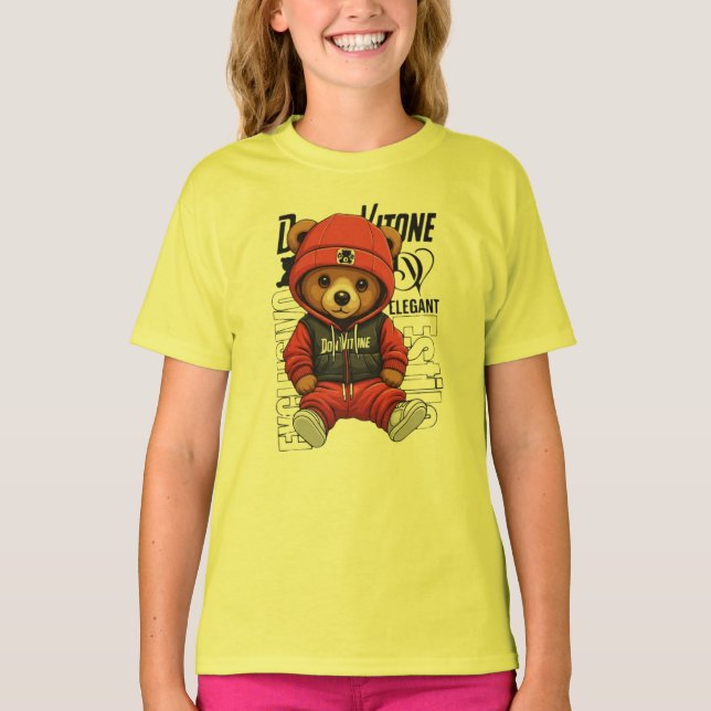 Camiseta Don Vitone – Red Teddy King Vitotone Bear – Red El (Frente)