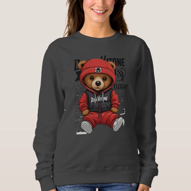Camiseta Don Vitone – Red Teddy King Vitotone Bear – Red El (Frente)