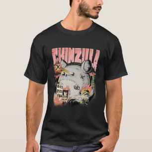 Camiseta Dona Chinchila Chinzilla Dizendo Proprietários de