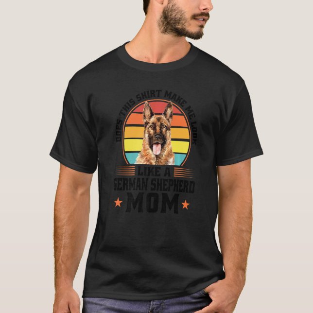 Camiseta Dona de Cachorro Mãe Pastor Alemão (Frente)
