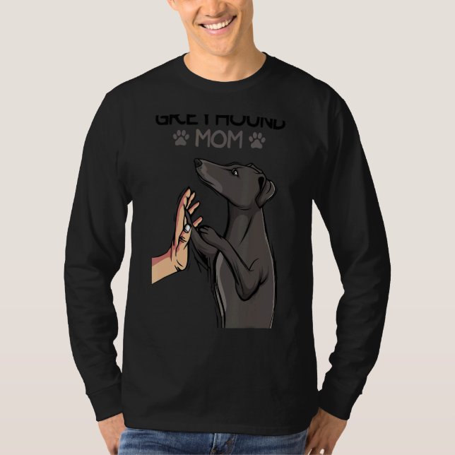 Camiseta Dona de Cadela Mãe Greyhound Mulheres (Frente)