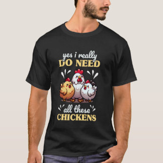 Camiseta Dona De Frango Engraçada Eu Só Quero Impressão De 