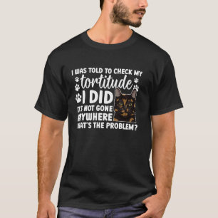 Camiseta Dona de Gato Casca de Tartaruga Divertida Mãe de G