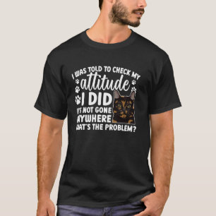 Camiseta Dona de Gato Casca de Tartaruga Engraçado Gato Tor