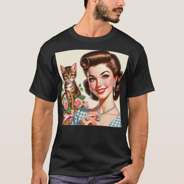 Camiseta Dona de Gato Fofo (Frente)