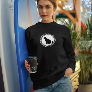 Camiseta Dona de Gato Mãe de Gato Personalizada Mundo Preto