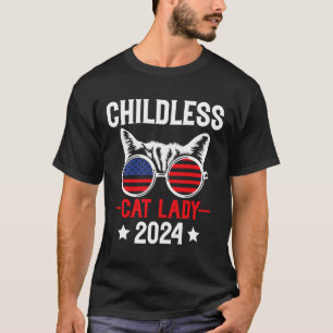 Camiseta Dona de Gato sem Filhos 2024 Eleições Políticas Di