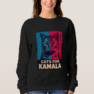 Camiseta Dona de Gato sem Filhos está votando em Kamala Har