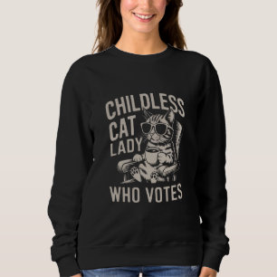 Camiseta Dona de Gato sem Filhos Voto Eleitoral 2024 Kamala
