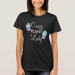 Camiseta Dona de Planta Louca Vaso de Cacto Fofo