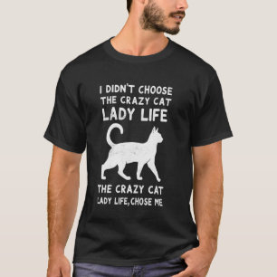 Camiseta Dona do Gato Maluca Frases Divertidas Amante de Ga