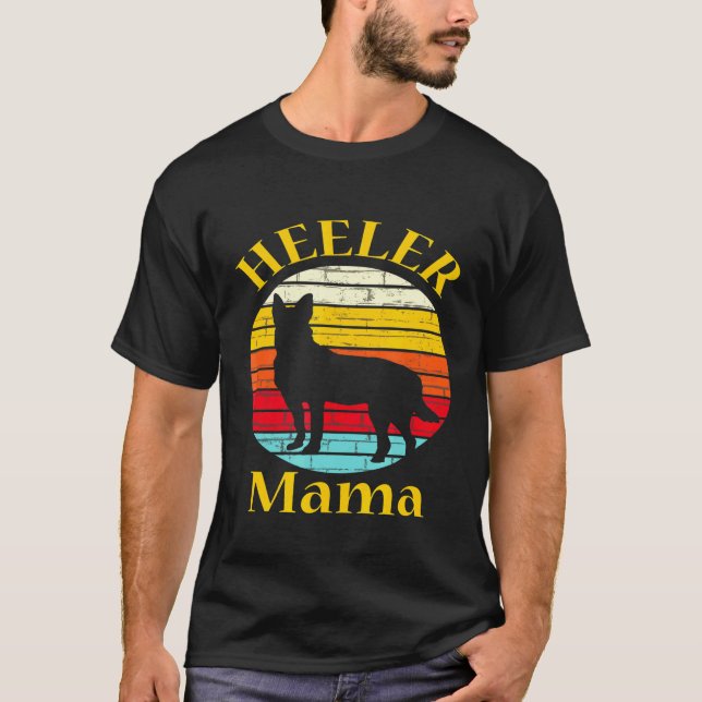 Camiseta Dona Mãe de Australian Cattle Dog (Frente)
